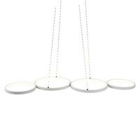 PENDELLEUCHTE Sphäre 88/32/160 cm - Weiß, Metall (88/32/160cm) - Nettlife