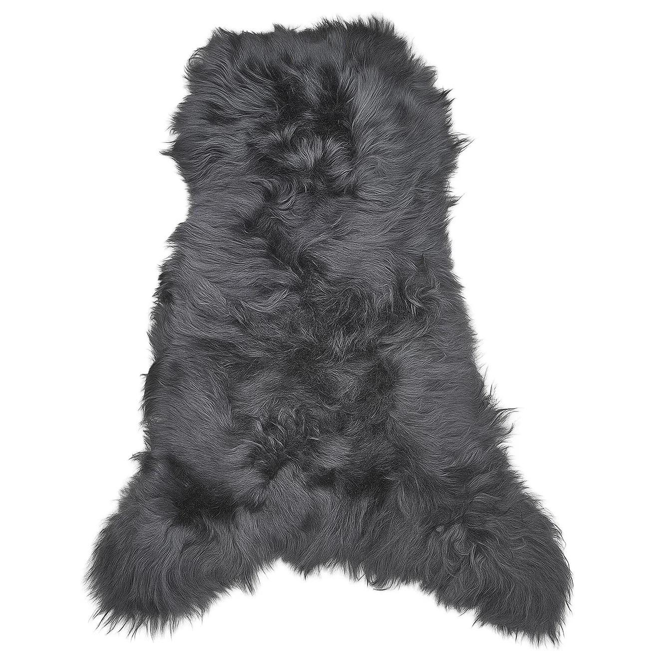SCHAFFELL Island Anthrazit Schwarz geschoren ca. 120 cm - Anthrazit/Schwarz, Fell (70/120cm) - Provellus
