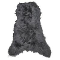 SCHAFFELL Island Anthrazit Schwarz geschoren ca. 120 cm - Anthrazit/Schwarz, Fell (70/120cm) - Provellus