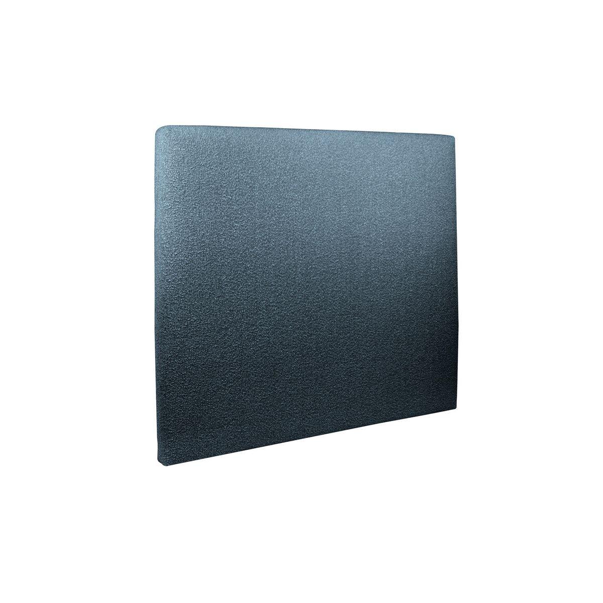 KOPFTEIL gepolstertes – blauer Bouclé-Stoff - 140 cm - Blau/Beige, Karton/Holz (140/120/10cm) - Sommeil de Plomb