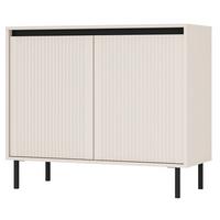 SIDEBOARD Osaka Sandbeige 100 cm - Beige/Schwarz, Holzwerkstoff/Metall (100.2/84.7/40cm) - Selsey