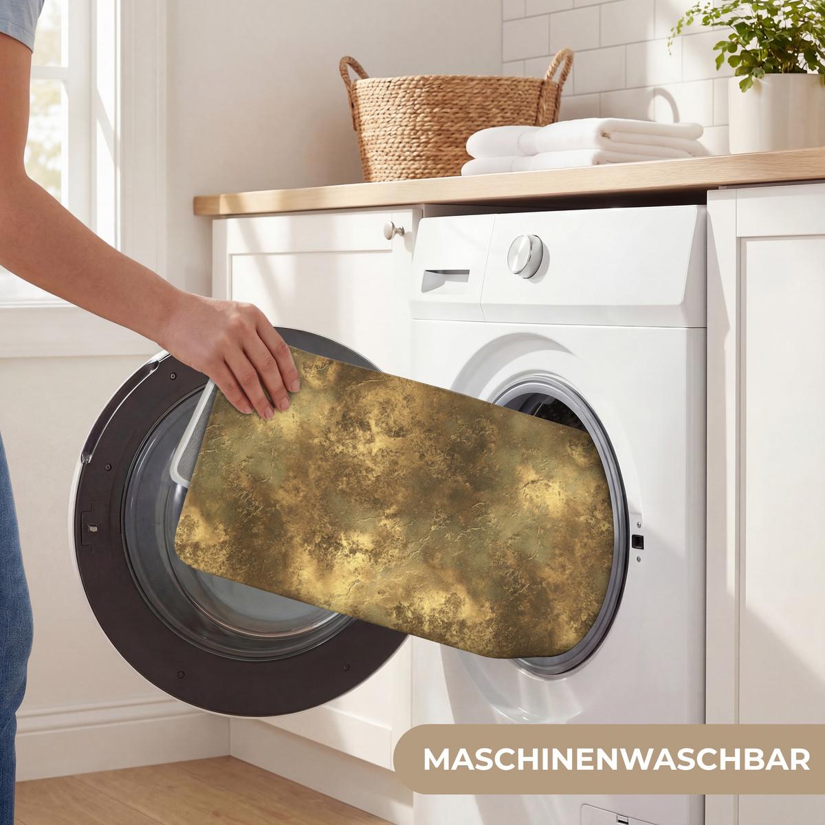 WC-VORLEGER Antik - Metallic-Look - Gold WC Teppich 50x80 cm - Goldfarben, Textil (50/1cm) - OnlyWow