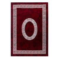 KURZFLORTEPPICH INN, mit Mäander-Muster, Rot, 120 x 170 cm - Rot, Textil (120/170cm) - KADIMA DESIGN