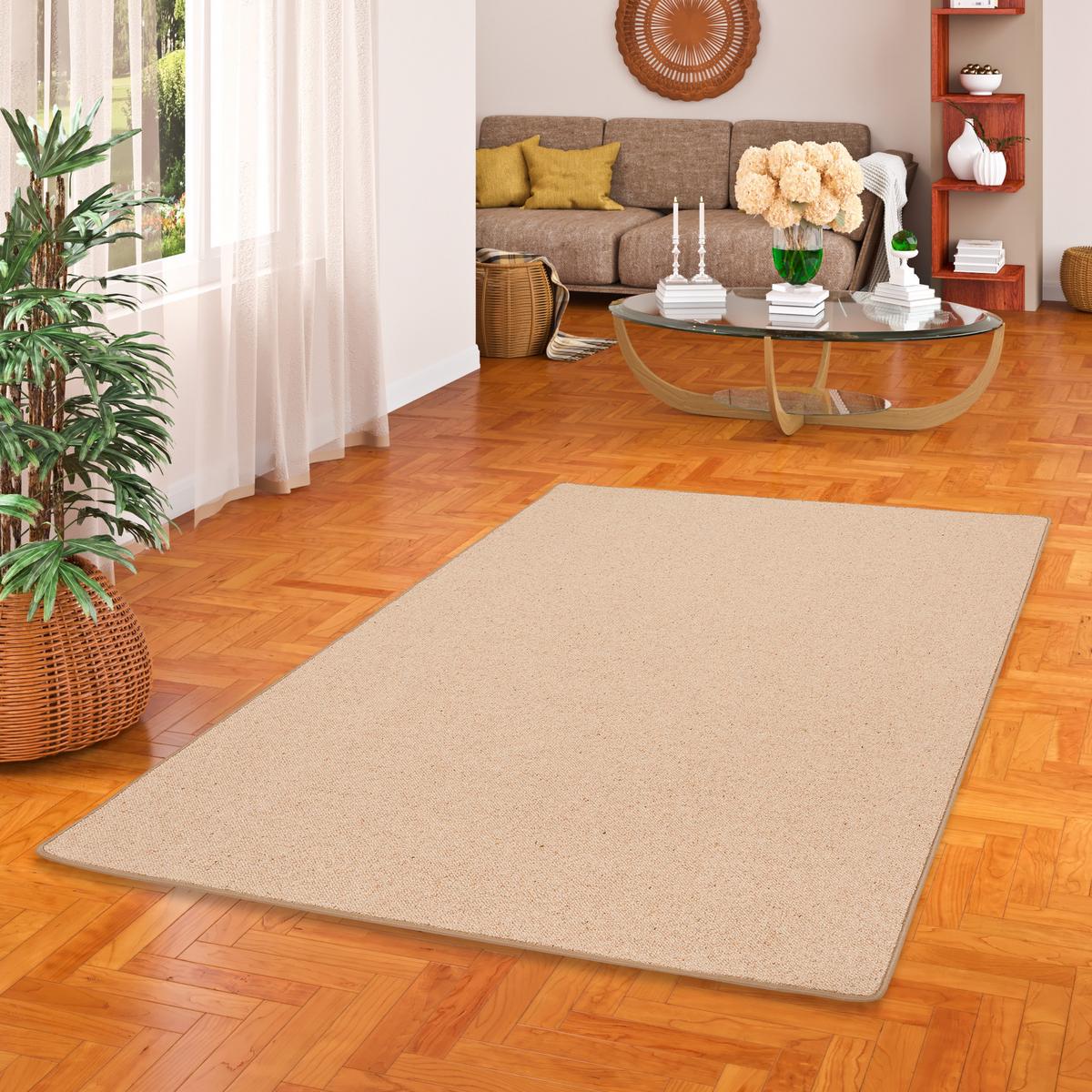 NATUR TEPPICH WOLLE BERBER - Kastanienfarben, Textil (140/200cm) - Snapstyle