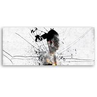 KUNSTDRUCK Grau 90/30 cm - Grau, Textil (90/30cm) - KUNSTLOFT