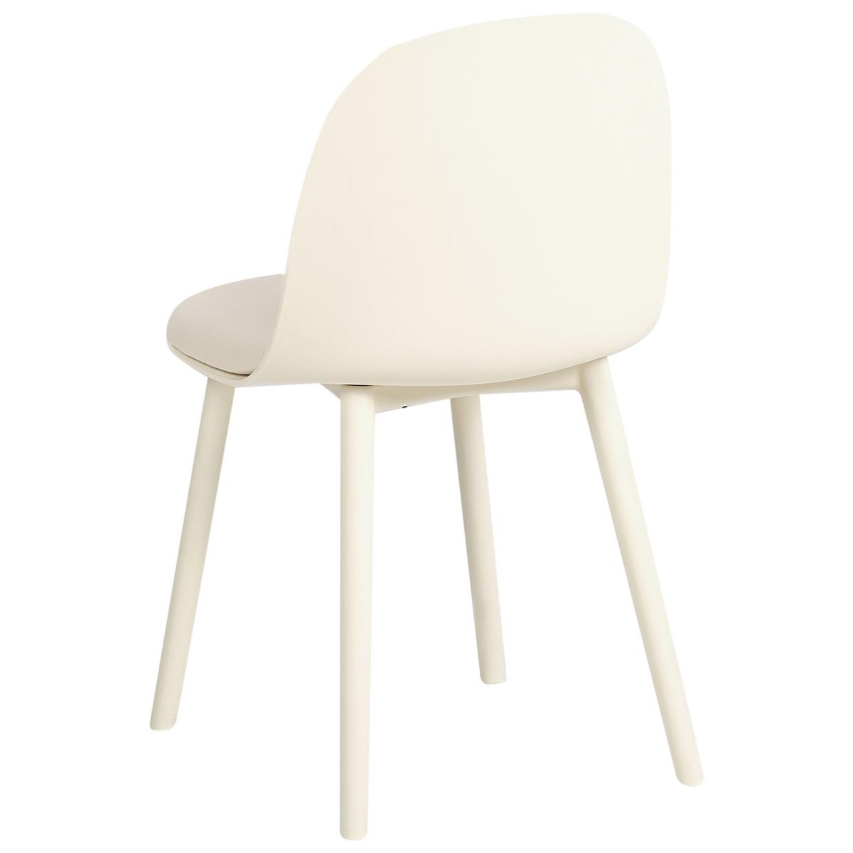 ESSZIMMERSTUHL 2er Set Kunstleder Hellbeige Ankeny - Beige, Kunststoff (46/80/48cm) - Beliani