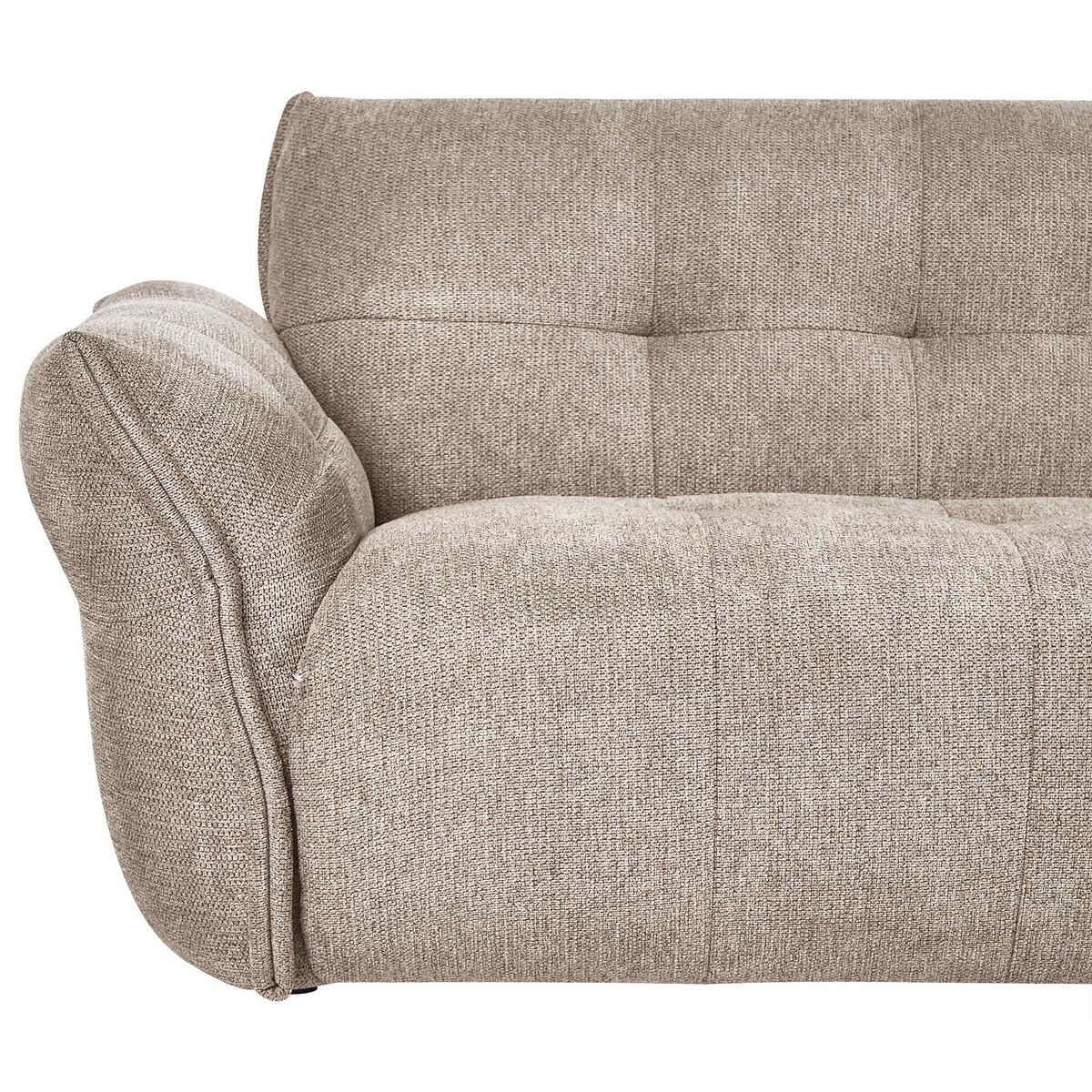 2-SITZER-SOFA Stoff Taupe Halba - Taupe, Textil (174/80/85cm) - Beliani