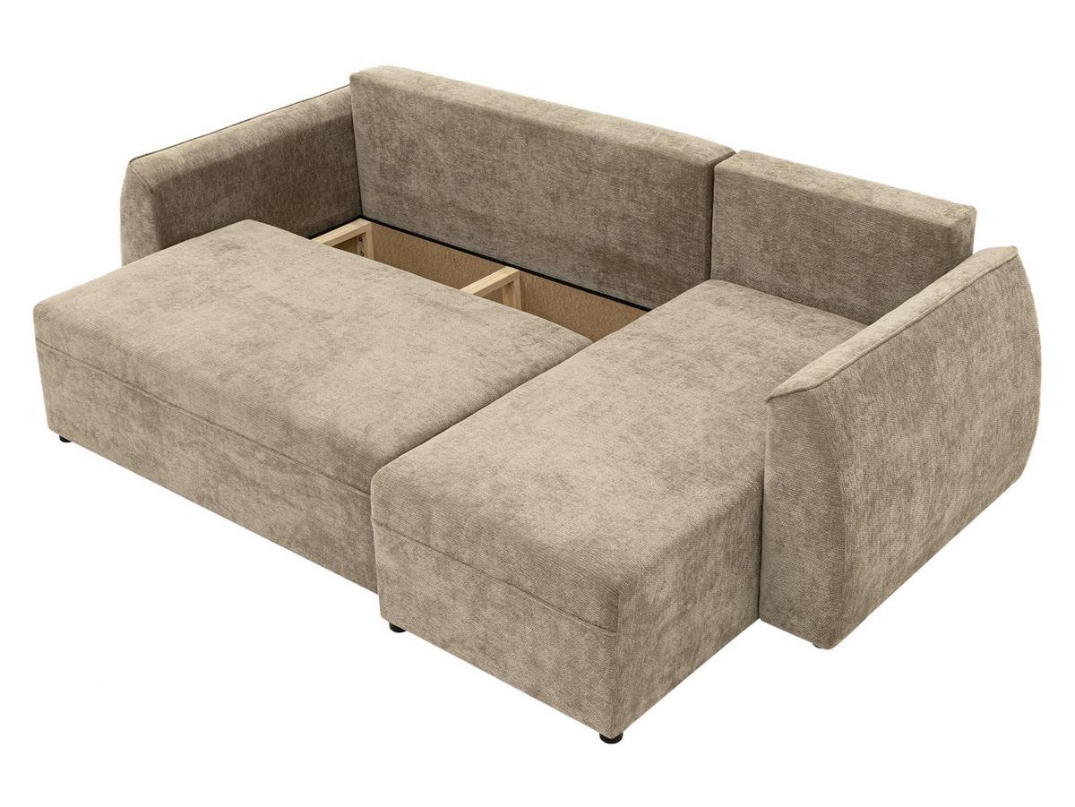 ECKSCHLAFSOFA Darlan - Hellgrau/Schwarz, Holz/Kunststoff (245/143cm) - MIRJAN24