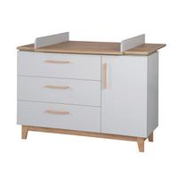 WICKELKOMMODE Caro - Grau, Holzwerkstoff (134.5/104/78cm) - Roba