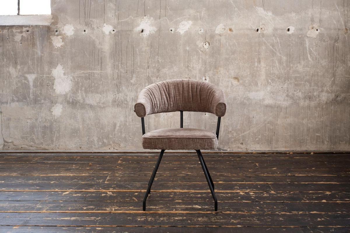 ESSZIMMERSTUHL RUNA Braun Webstoff (1er-Set) - Hellbraun/Braun, Kunststoff/Textil (60/82/59cm) - KAWOLA