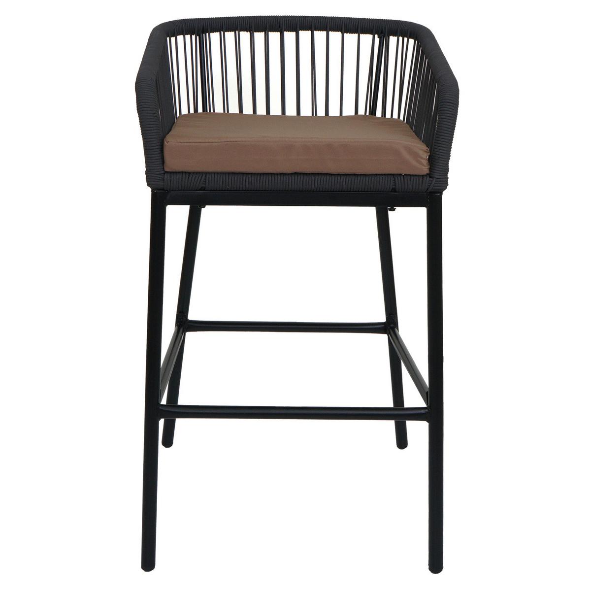BARHOCKER Anthrazit, Taupe - Taupe/Anthrazit, Metall (51/92/53cm) - MCW