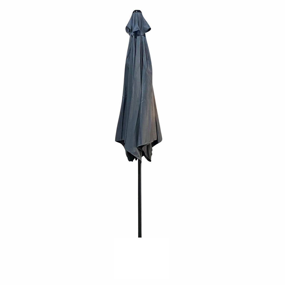 GARTENSCHIRM Graphit 270/235/270 - Graphitfarben, Textil/Metall (270/270cm) - RAUMHIRSCH FURNITURE
