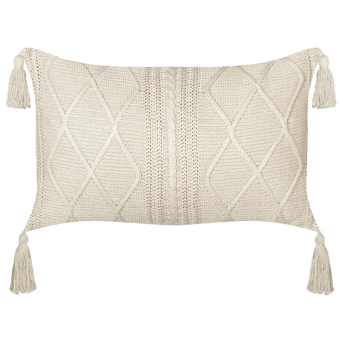 DEKOKISSEN 2er-Set Beige 30/50 cm Caesia - Beige, Textil (30/50cm) - Beliani