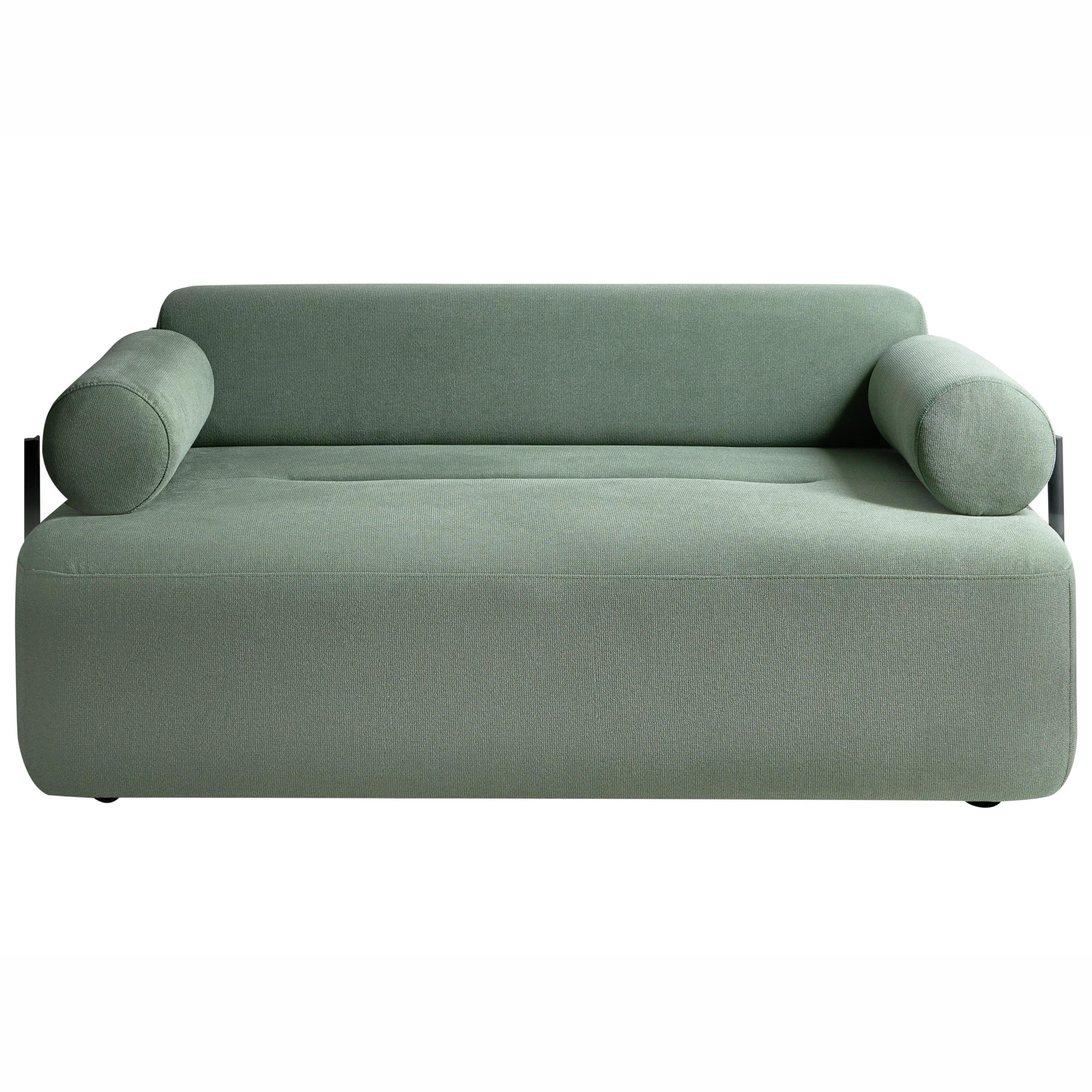 2-SITZER-SOFA Stoff Hellgrün Elva - Hellgrün, Textil (170/74/100cm) - Beliani