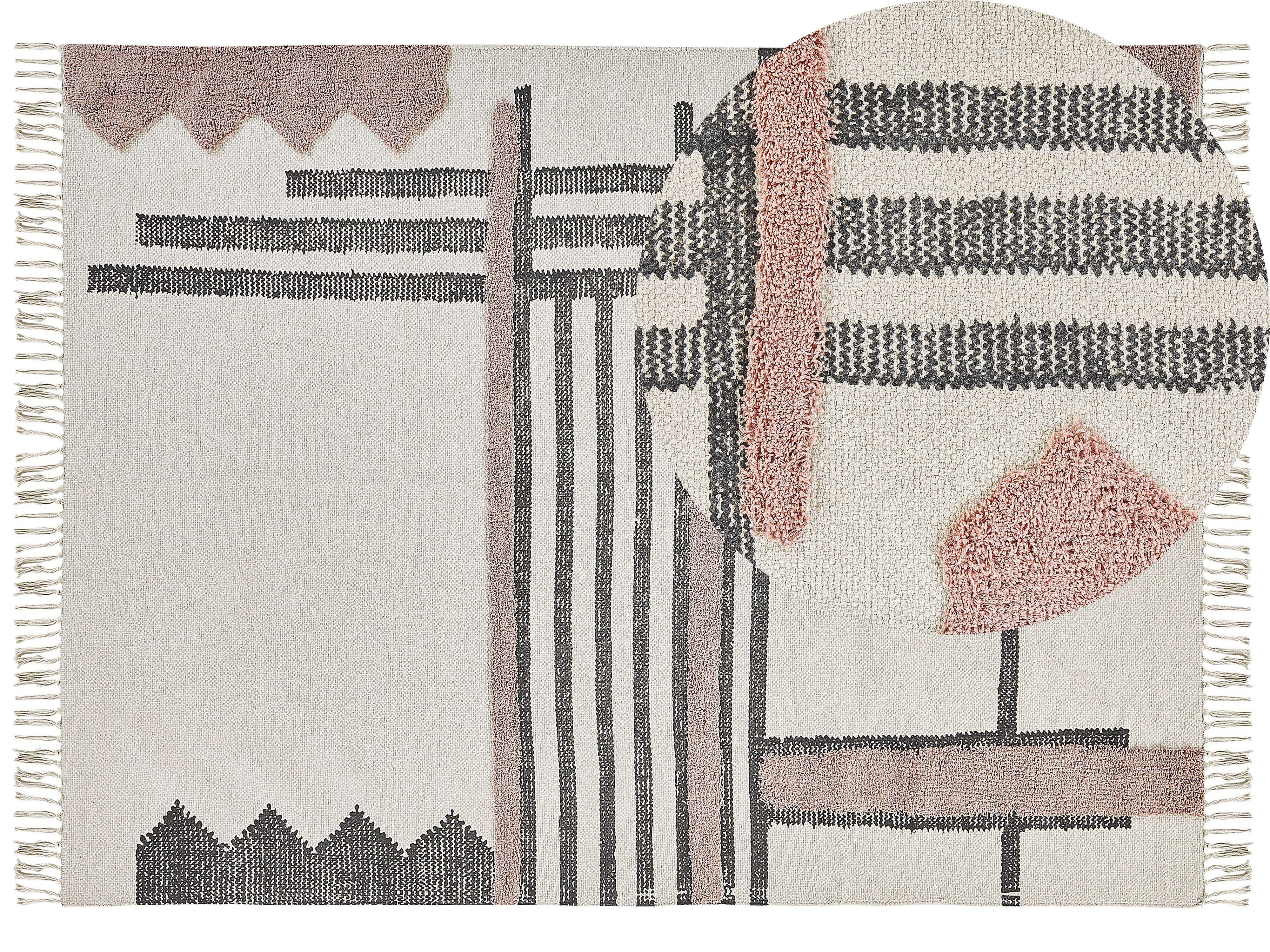 KURZFLOR-TEPPICH Muradiye 230/160 cm - Beige, Textil (160/230cm) - Beliani