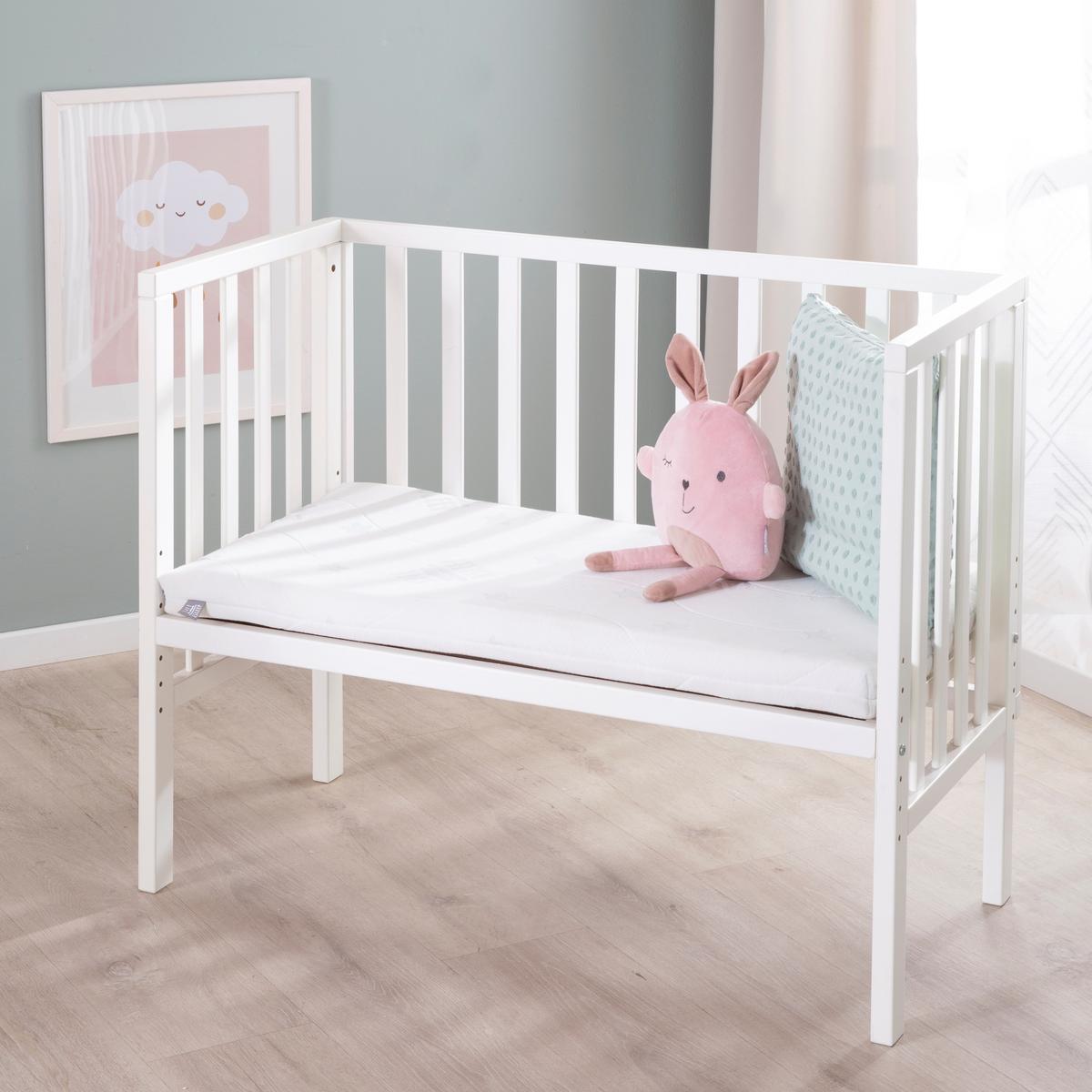 BEISTELLBETT 3in1 Set 90 x 45 cm - Weiß, Holzwerkstoff (45/90cm) - Roba