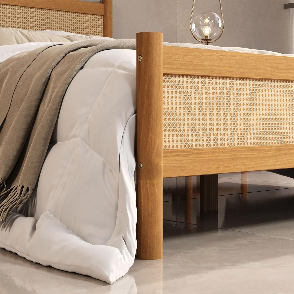 MASSIVHOLZBETT CEFIRA 140x190 cm Eiche - Eichefarben, Holz (140/190cm) - IDIMEX