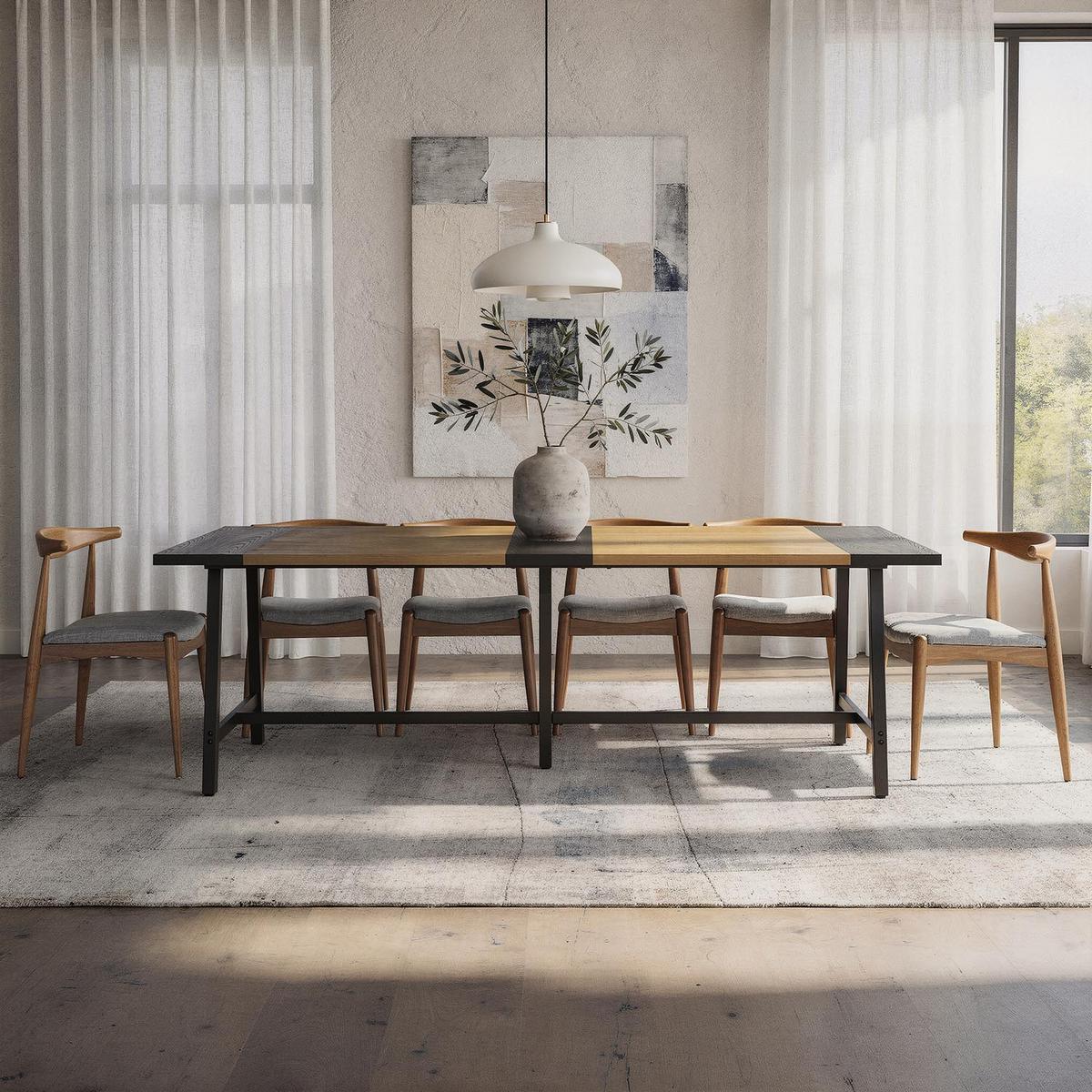ESSTISCH Caracas Eiche-Optik, 240 cm - Eichefarben, Holzwerkstoff (100/240/75cm) - VS Venta-stock