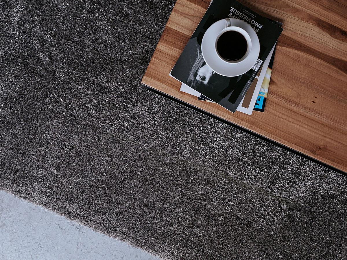 SHAGGY-TEPPICH Demre 150/80 cm - Grau, Kunststoff (80/150cm) - Beliani