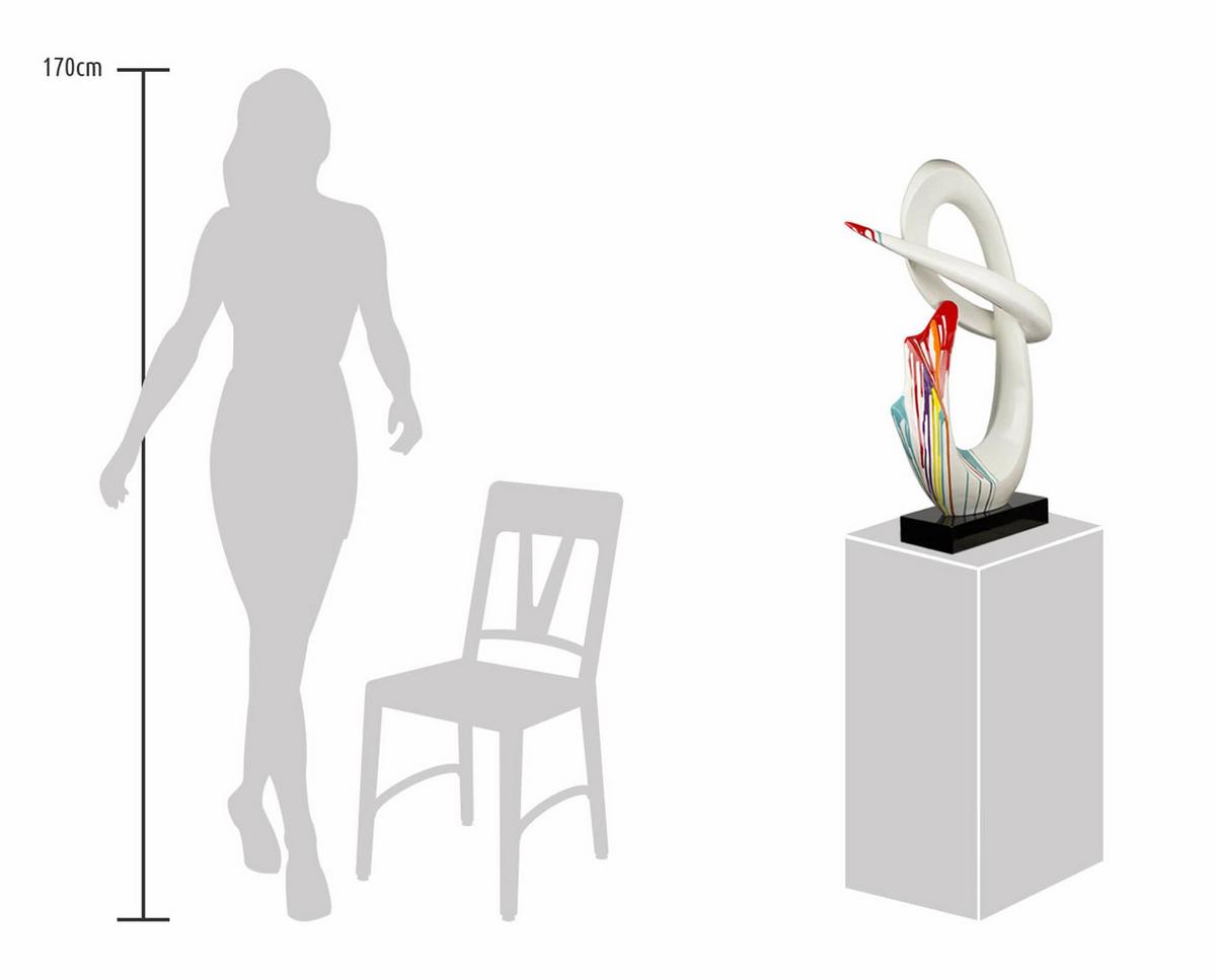SKULPTUR Weiß 50/79 cm - Weiß, Stein (7/79/20cm) - KUNSTLOFT