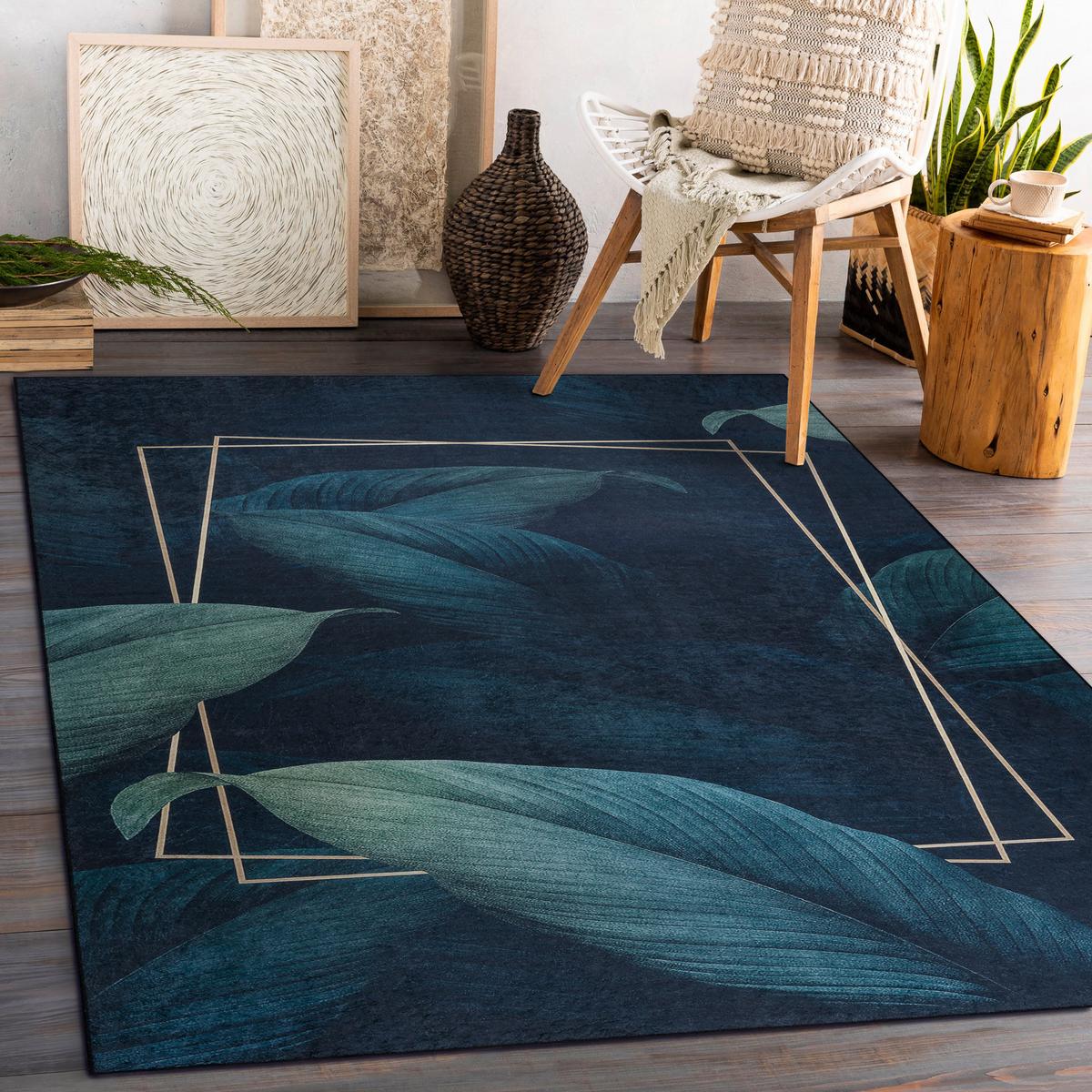 TEPPICH Andre 80/150 cm - Blau, Textil (80/150cm) - rugsX