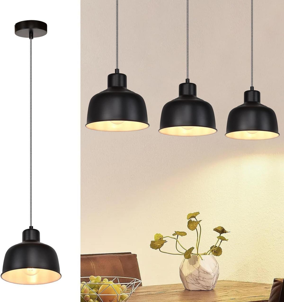 PENDELLEUCHTE Genevieve 17.8/10/170 cm - Schwarz, Metall (17.8/10/170cm) - ZMH