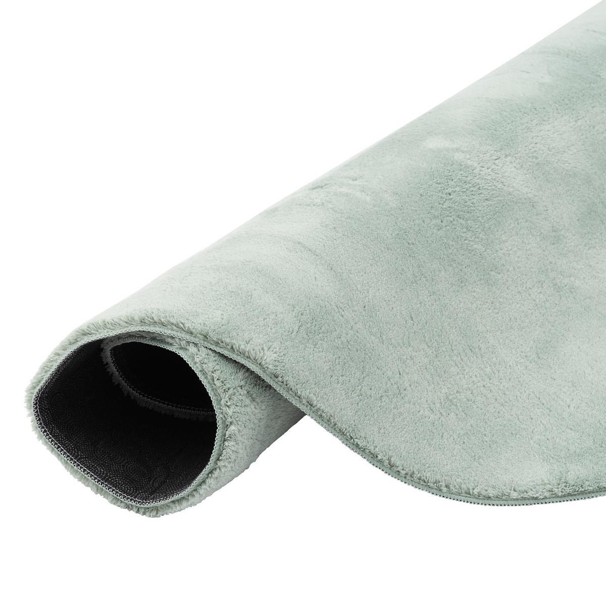 KINDER SUPER SOFT FELLTEPPICH PEARL KIDS RUND - Mintgrün, Textil (200/200cm) - Pergamon