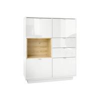 HIGHBOARD Metro Einsatz in Eiche Natur - Eichefarben, Holzwerkstoff (103/123/37.5cm) - Vladon