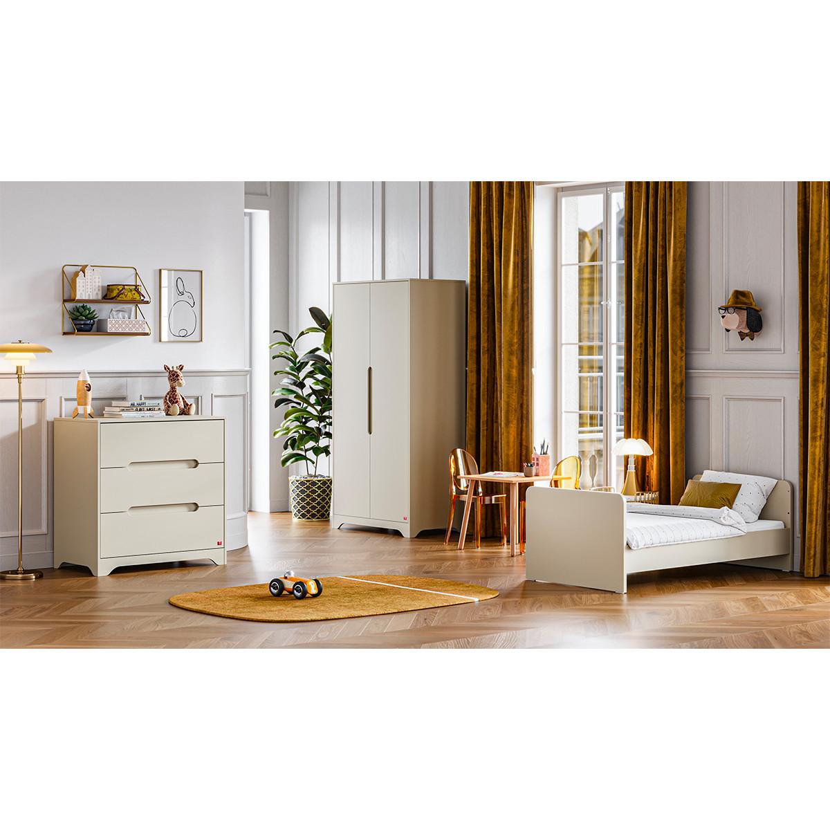 KINDERKOMMODE Ova Beige - Beige, Holzwerkstoff (88.5/89.5/52cm) - Petits-meubles
