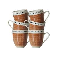 KAFFEEBECHER Natura Braun 320 ml 6er Set - Braun, Keramik (0.32L) - Ritzenhoff Breker