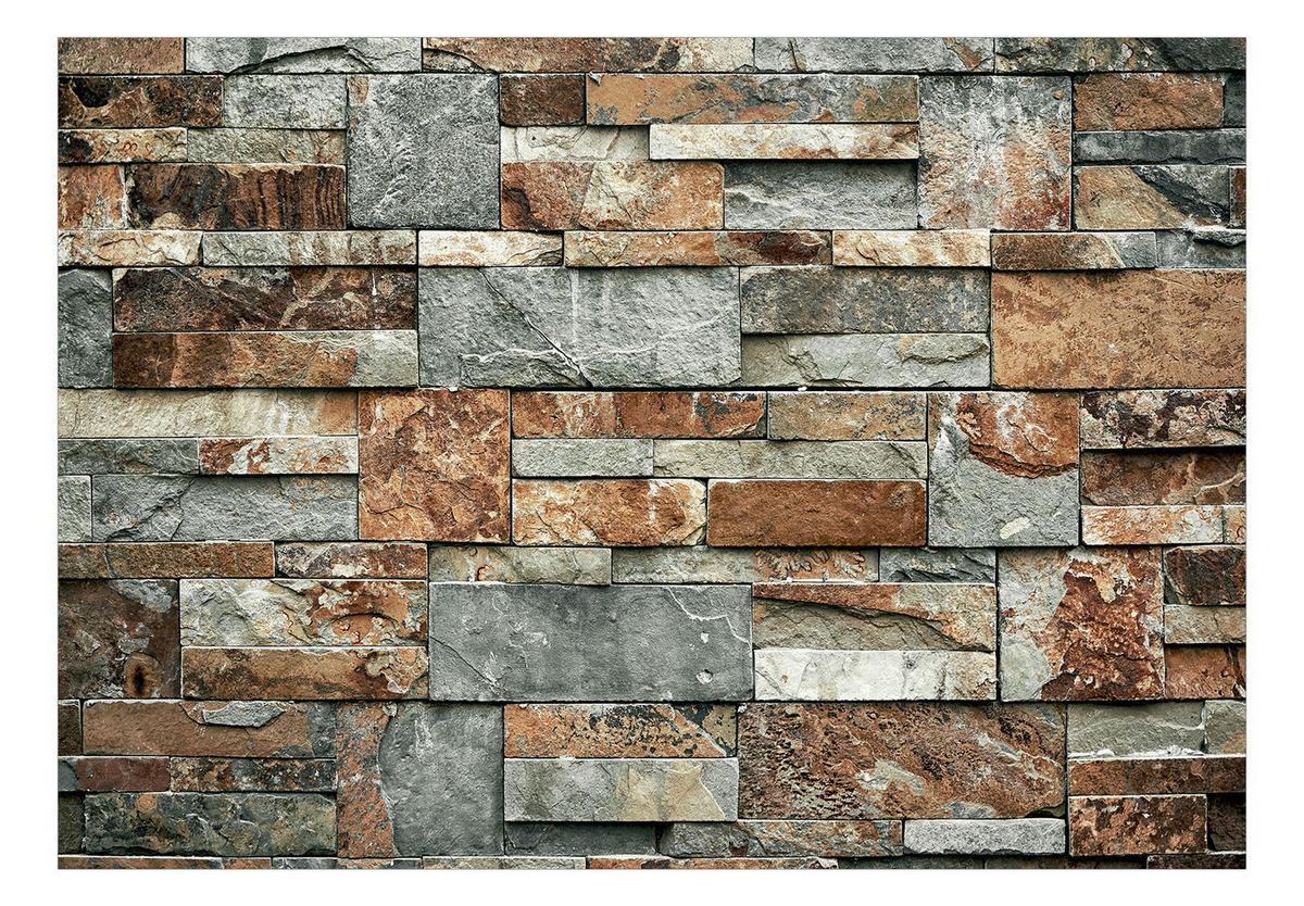 SELBSTKLEBENDE FOTOTAPETE 98/70 cm - Braun/Grau, Kunststoff/Textil (98/1cm) - KUNSTLOFT