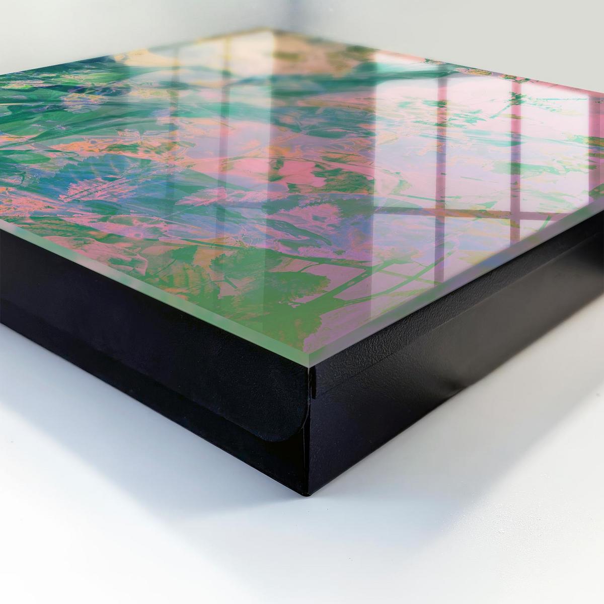 SCHLÜSSELBOX Schwarz 30x30 cm- Türöffnung nach rechts - Pflanzenextraktion - Grün, Metall (30/30/5cm) - TULUP