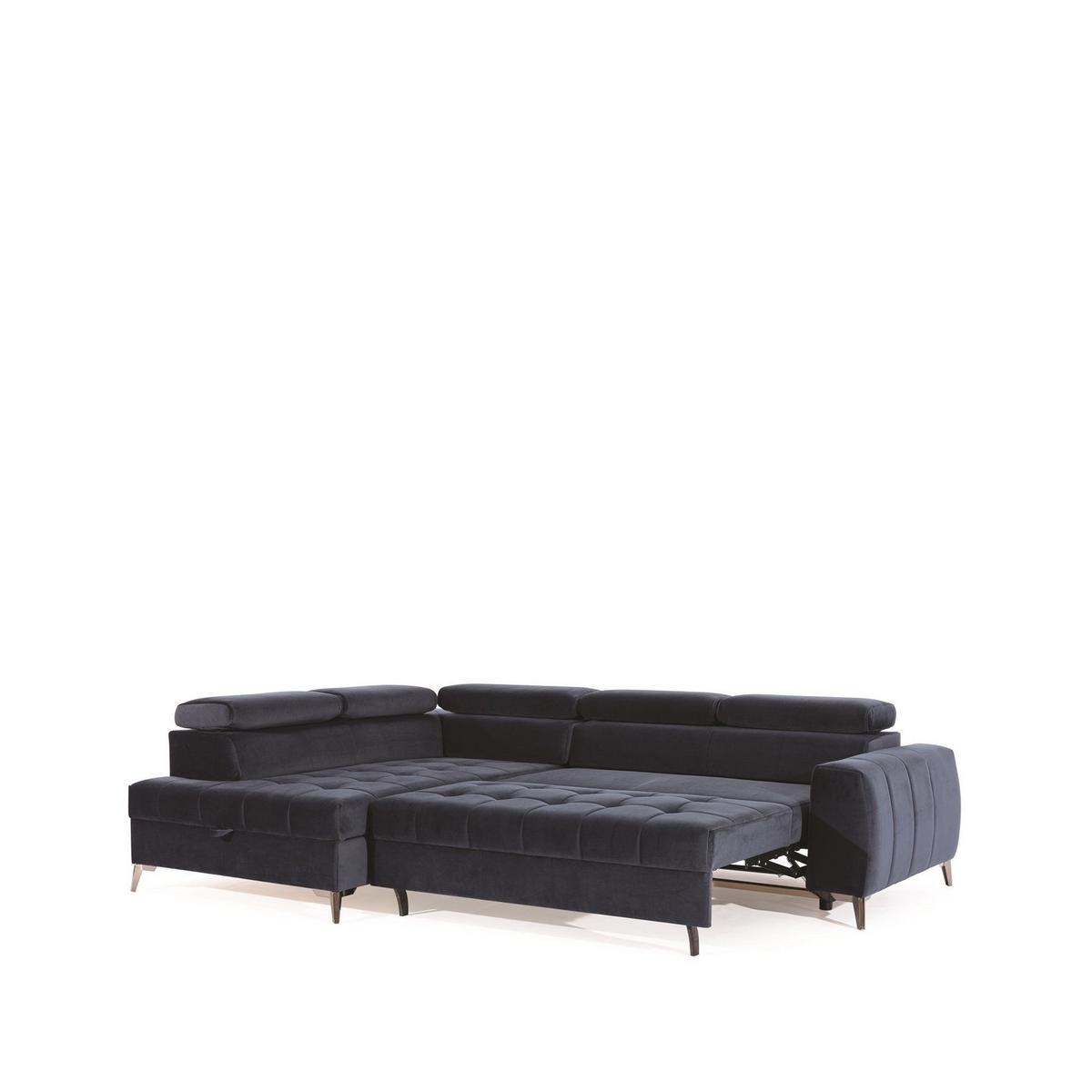 ECKSOFA Schlafsofa Agnesa In Salvador - Gelb, Holzwerkstoff/Textil (275/200cm) - Fun Möbel