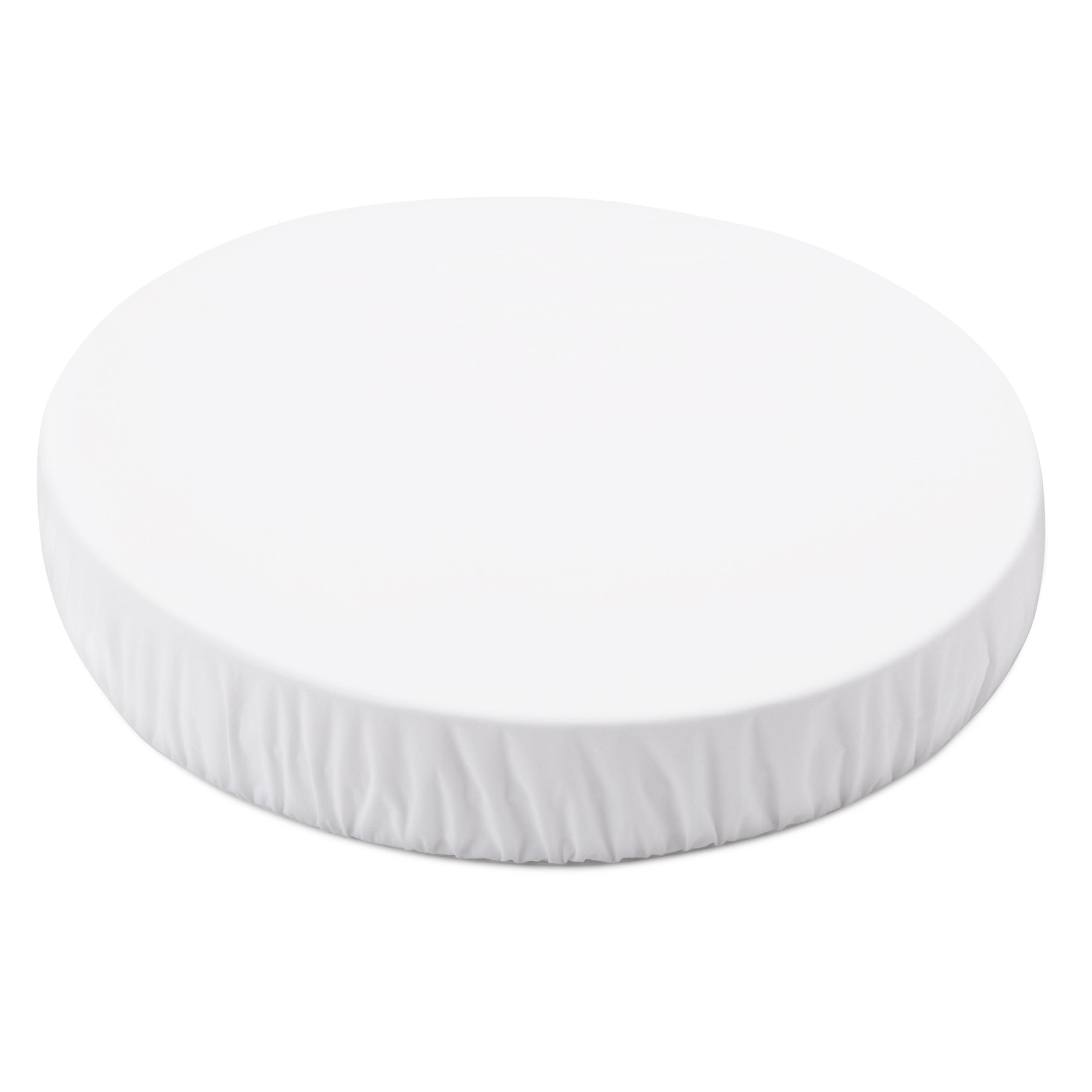 BABY Spannbettlaken wasserdicht für Babybett Oval 7in1 - Weiß, Textil (73/73cm) - waldin