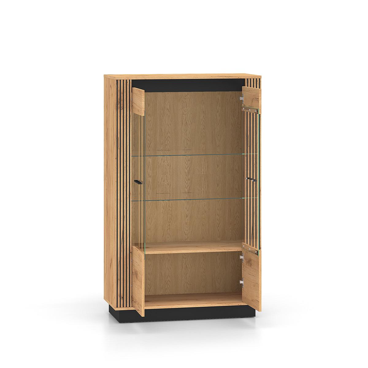GESCHIRRSCHRANK Solal Holz - Braun, Holzwerkstoff (92/141/40cm) - Petits-meubles