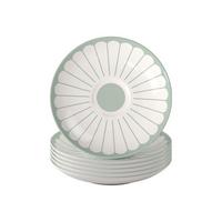 KAFFEEUNTERTASSEN Fleur Couleur Vert ø 14,8 cm 6er Set - Grün, Keramik (14.8cm) - Villeroy & Boch