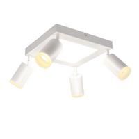 DECKENSTRAHLER Bonn 4-flammig 25/8/16.9 cm - Weiß, Metall (25/8/16.9cm) - Nettlife