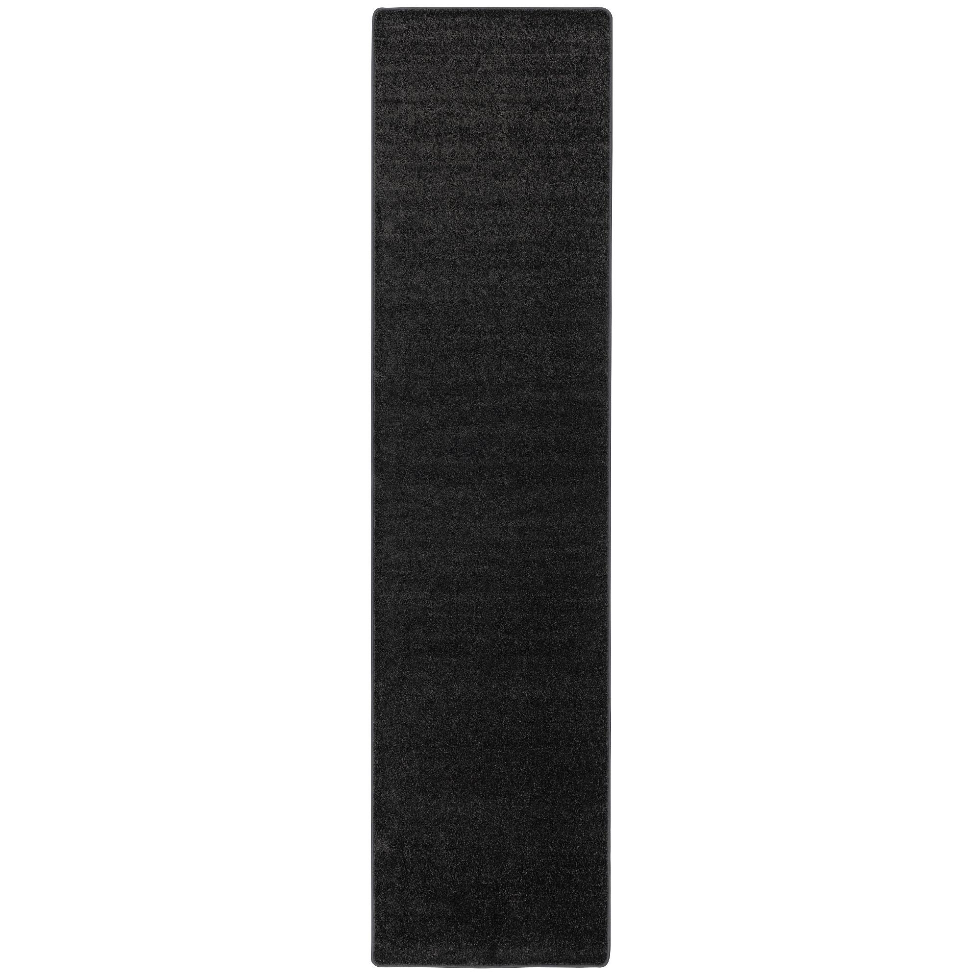 HOCHFLOR VELOURS LÄUFER TEPPICH LUNA - Anthrazit, Textil (80/320cm) - Snapstyle