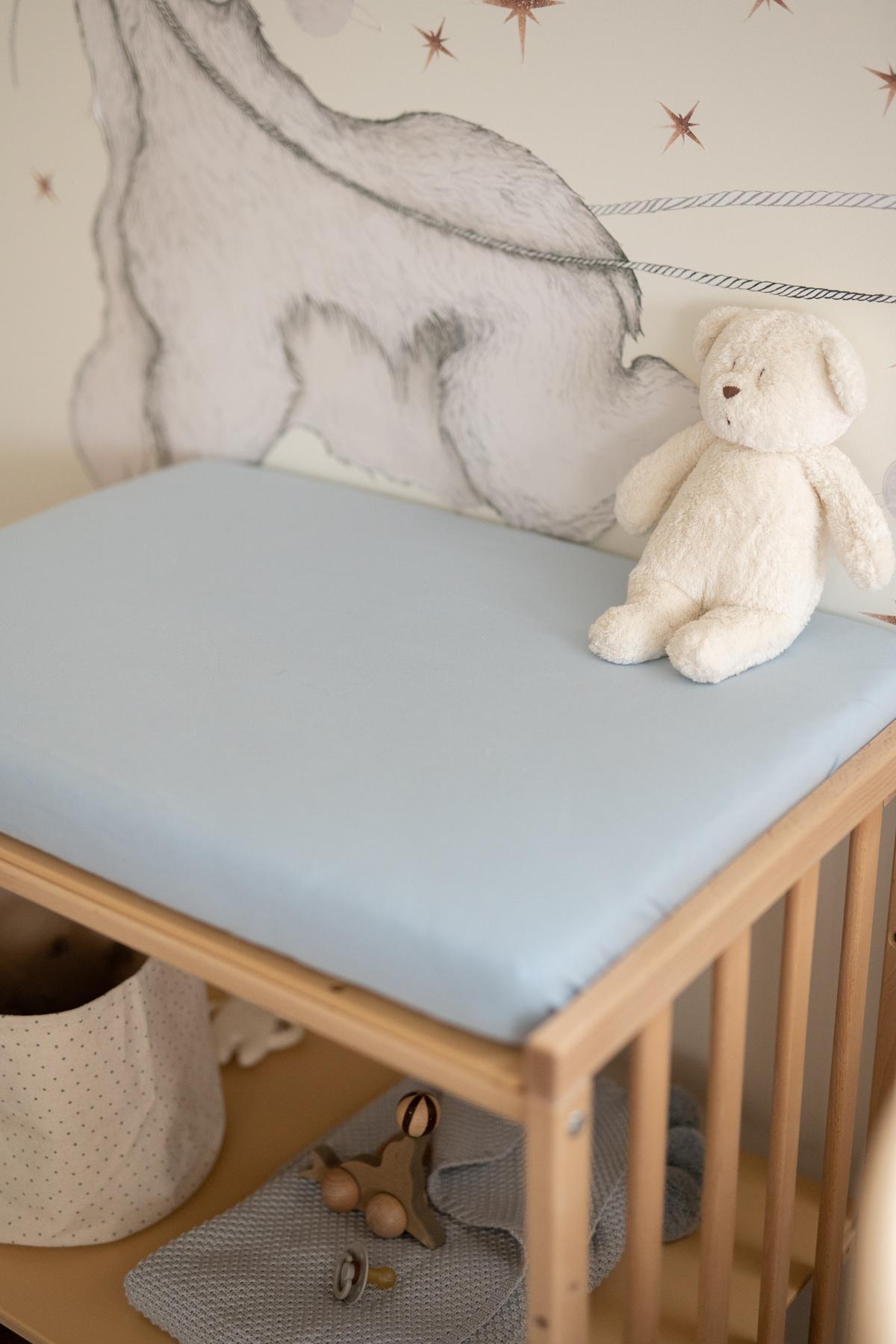 BABY Spannbettlaken Regal 7in1 - Blau, Textil (50/73cm) - waldin