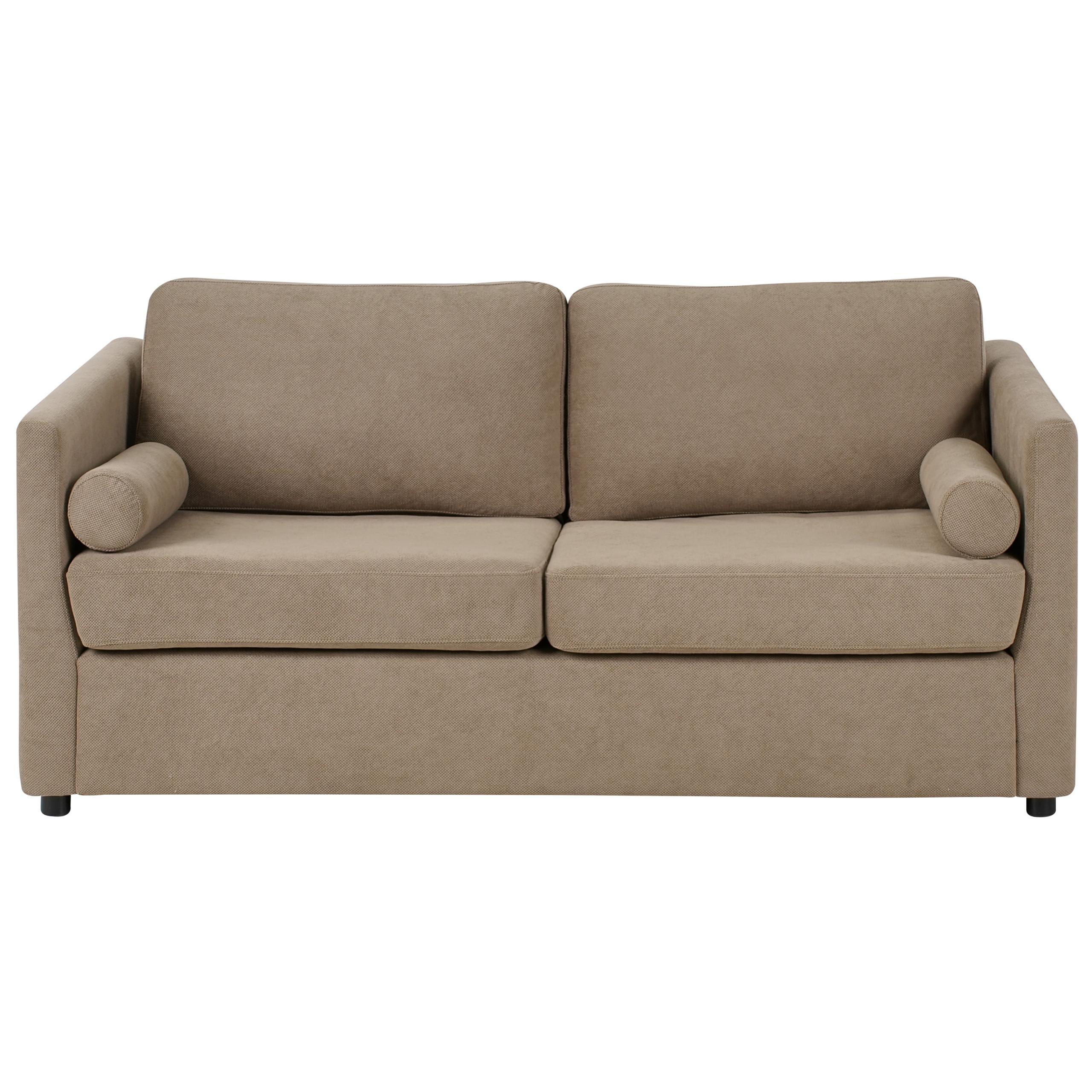 SCHLAFSOFA Stoff Braun Inkoo - Braun, Textil (177/81/90cm) - Beliani