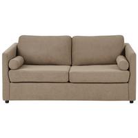 SCHLAFSOFA Stoff Braun Inkoo - Braun, Textil (177/81/90cm) - Beliani