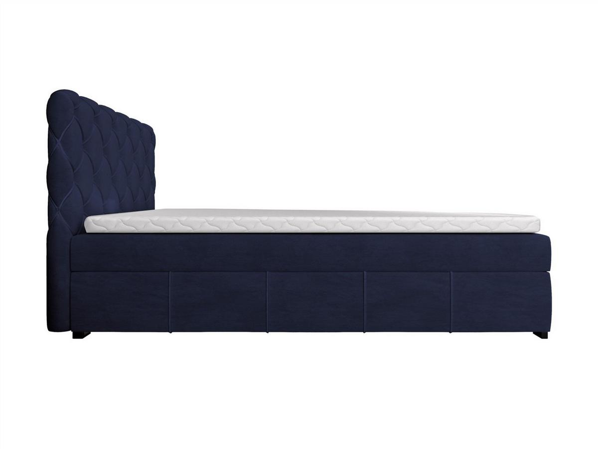 BOXBETT Gisel - Blau, Holzwerkstoff/Textil (180/200cm) - Fun Möbel