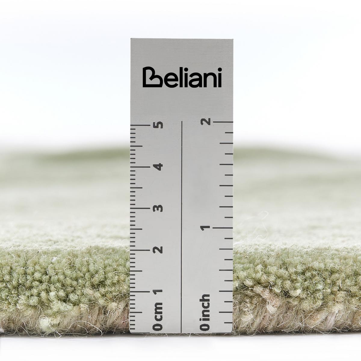 TEPPICH Hellgrün 140 cm Wolle Kokkini - Hellgrün, Textil (140/140cm) - Beliani