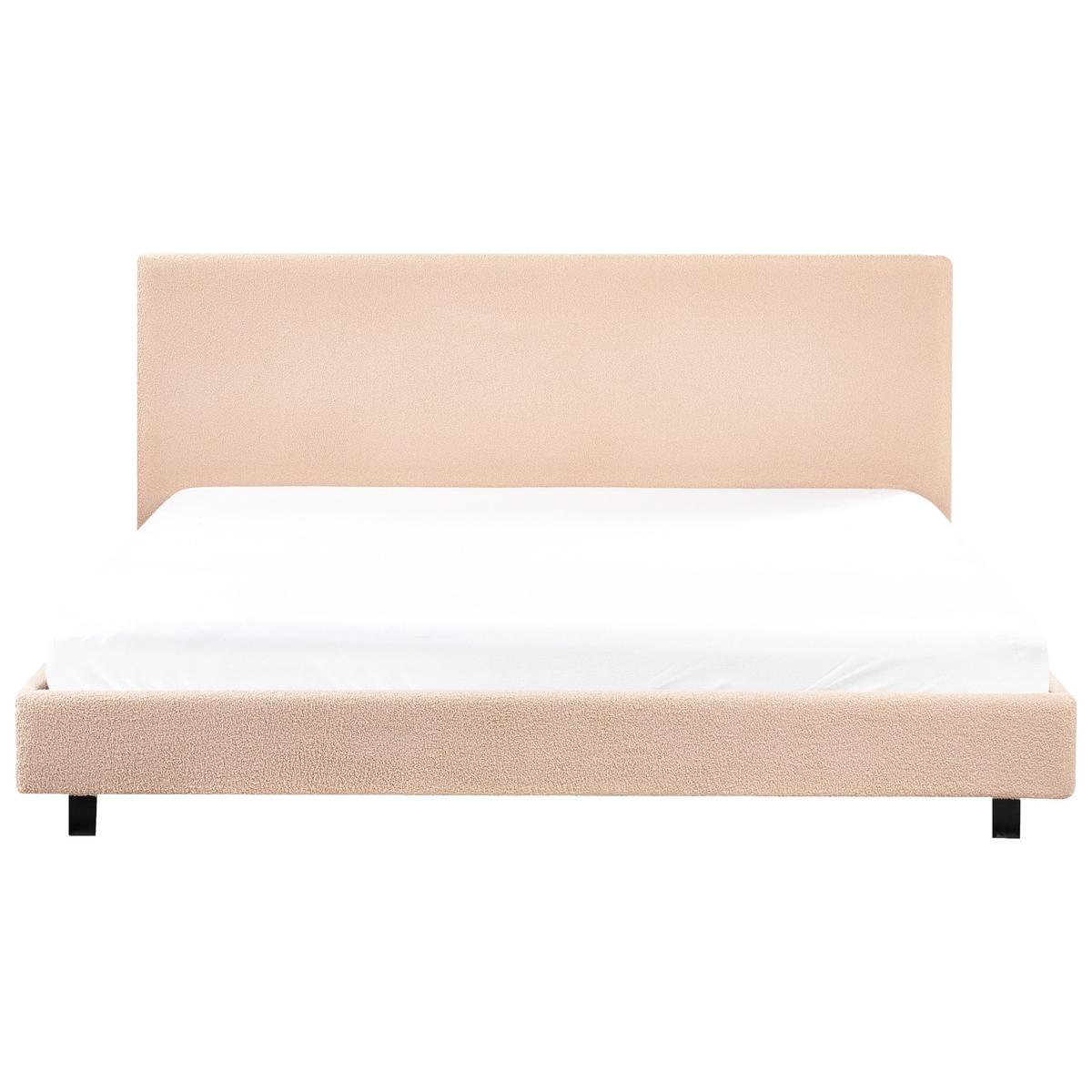 POLSTERBETT mit Lattenrost 180x200 cm Beige Albi - Beige, Textil (180/200cm) - Beliani