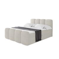 BOXBETT mit Matratze H3 - NINA-Z - 120x200 cm Creme - Perlmutt, Holzwerkstoff (120/200cm) - ALTDECOR