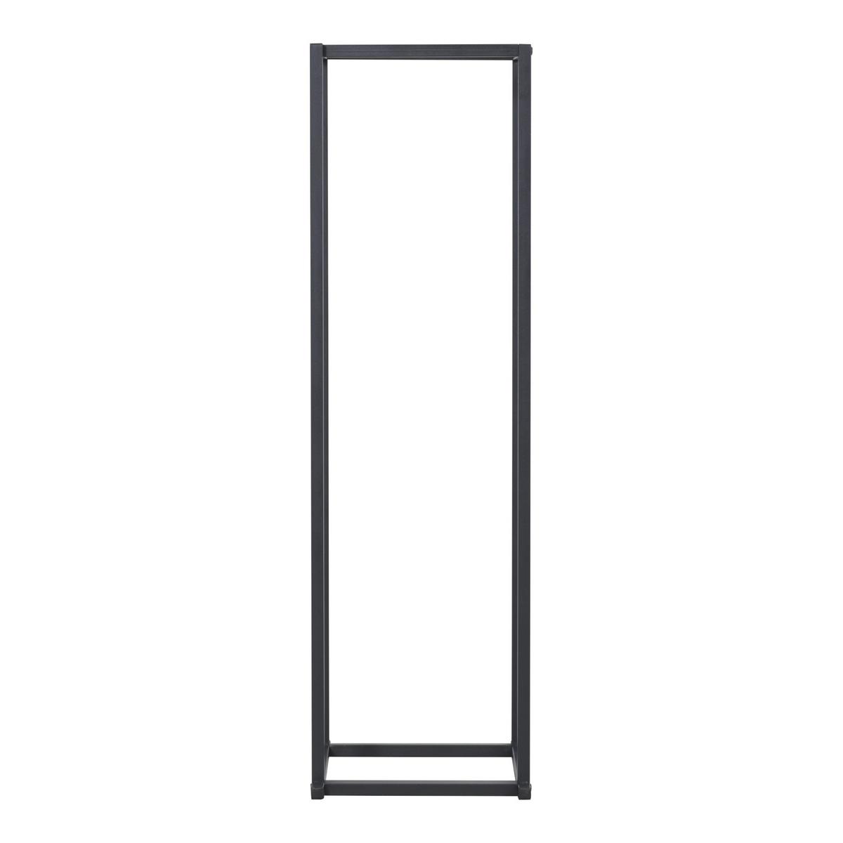 KAMINHOLZREGAL Tibro - Schwarz, Metall (35/120/35cm) - [en.casa]