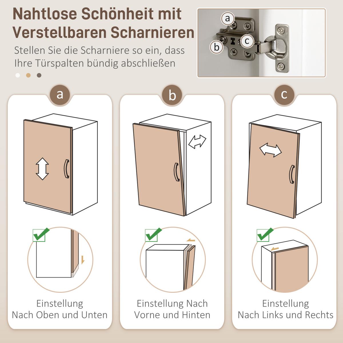 KÜCHENSCHRANK aus MDF 100/40/180 cm Weiß - Weiß, Holzwerkstoff (40/180/100cm) - HOMCOM