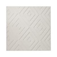 TEPPICH Cremeweiß 160/160 cm Borah - Creme/Weiß, Textil (160/160cm) - Beliani