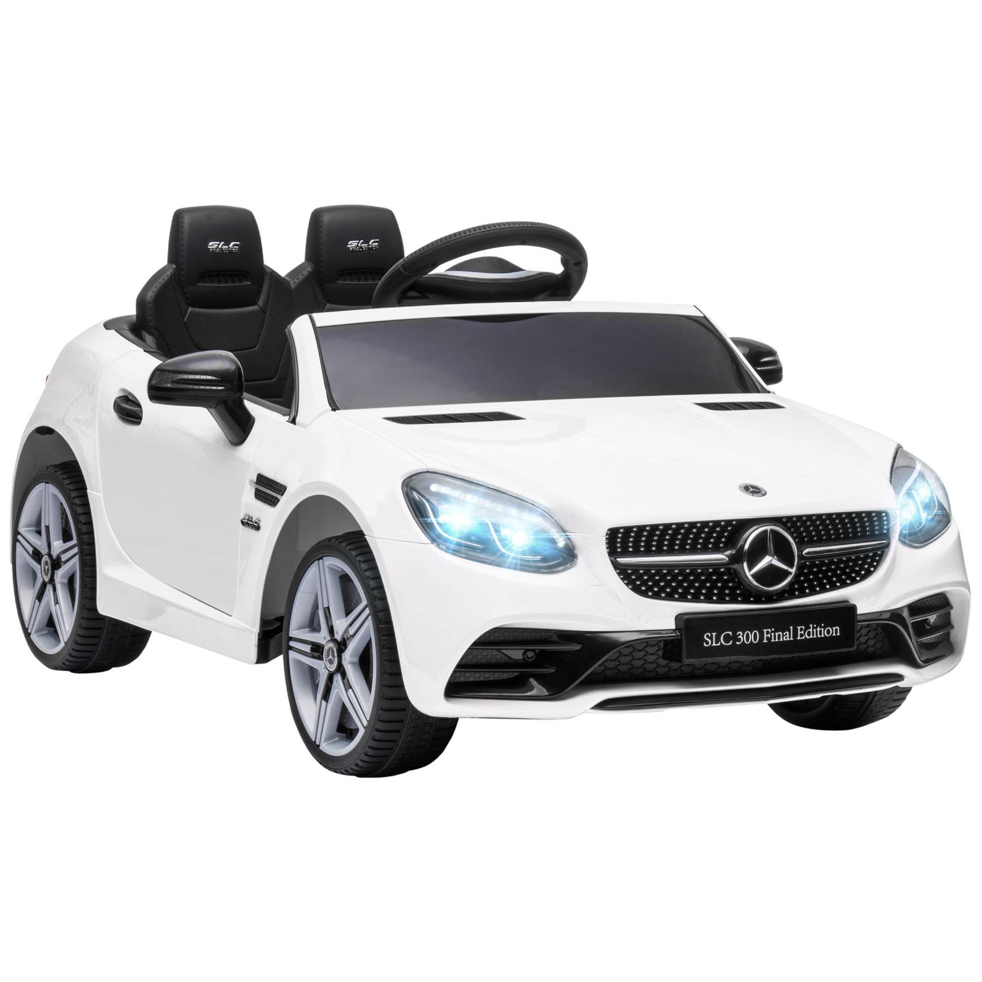 12 V Kinder Elektroauto, Kinderfahrzeug mit Ferbedienung, Kinderauto, Weiß - Weiß, Metall (107/62.5/44cm) - AIYAPLAY