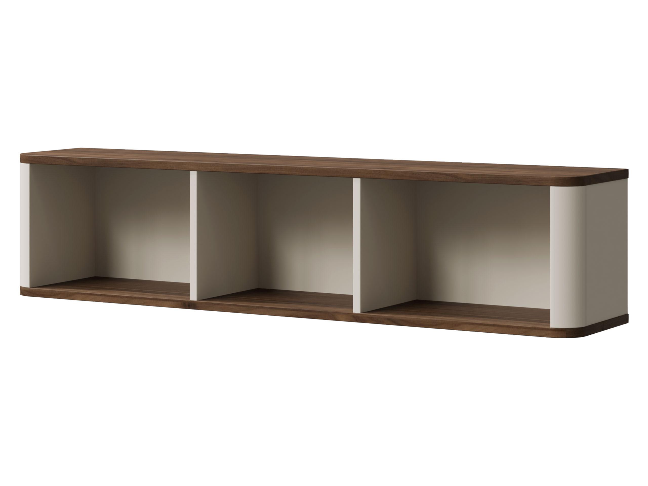 WANDREGAL Marly RE20 - Kaschmir/Nussbaumfarben, Holzwerkstoff (130/30/25cm) - MIRJAN24